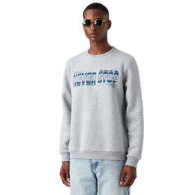 Koton 3WAM70058MK Bisiklet Yaka Baskılı Erkek Sweatshirt
