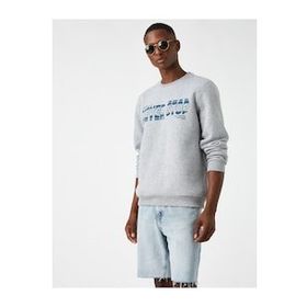 Koton 3WAM70058MK Bisiklet Yaka Baskılı Erkek Sweatshirt