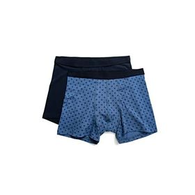 Koton 3WLM90065MK Saks Mavi Desenli 2'li Erkek Boxer