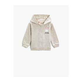 Koton 3WMG10009AK Kız Bebek Bej Sweatshirt