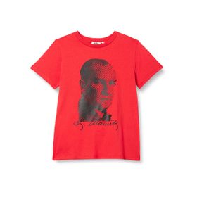 Koton 411 Erkek Çocuk Kırmızı Atatürk Baskılı T-shirt