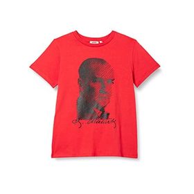 Koton 411 Erkek Çocuk Kırmızı Atatürk Baskılı T-shirt