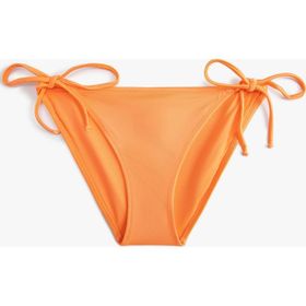 Koton 4SAK00051MM 227 Turuncu Bağlama Detaylı Brazilian Kadın Bikini Altı