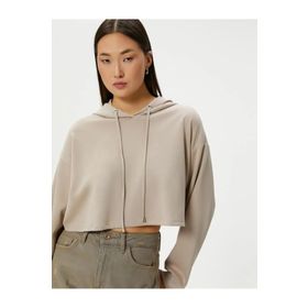 Koton 4SAK10006EK Bej Kadın Sweatshirt