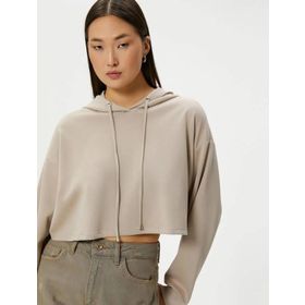 Koton 4SAK10006EK Bej Kadın Sweatshirt