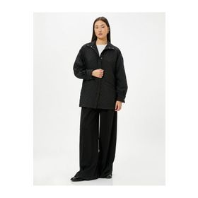 Koton 4SAK50024UW 999 Siyah Elastan Blazer Kadın Ceket