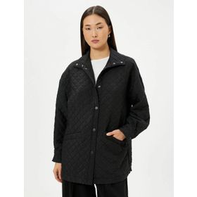 Koton 4SAK50024UW 999 Siyah Elastan Blazer Kadın Ceket