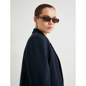 Koton 4SAK50094PW Lacivert Cepli Düğmeli Kadın Blazer Ceket