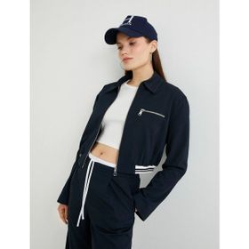 Koton 4SAK50095PW 707 Lacivert Kadın Bomber Ceket