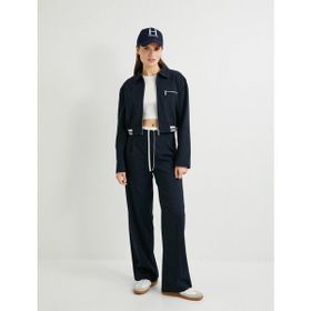 Koton 4SAK50095PW 707 Lacivert Kadın Bomber Ceket