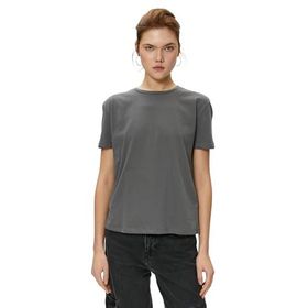 Koton 4SAL10224IK 924 Antrasit Pamuk Jersey Kısa Kollu Basic Genç Kız T-Shirt