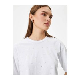 Koton 4SAL10790IK Siyah Kadın T-shirt