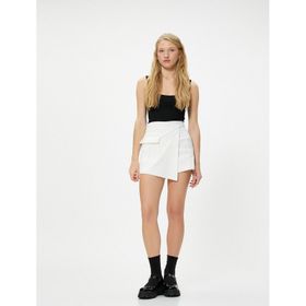 Koton 4SAL30008IK 010 Ekru Jersey Basic Kolsuz Genç Kız T-shirt