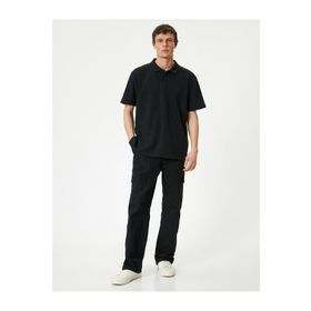 Koton 4SAM10003MK Siyah Erkek T-shirt