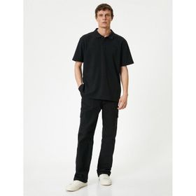 Koton 4SAM10003MK Siyah Erkek T-shirt