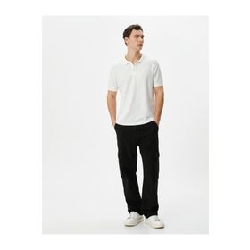 Koton 4SAM10005MK Ekru Erkek T-shirt