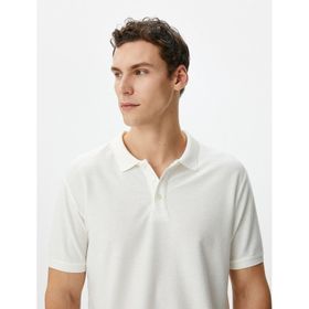 Koton 4SAM10005MK Ekru Erkek T-shirt