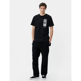 Koton 4SAM10020HK 999 Siyah Pamuk Jersey Kısa Kollu Erkek T-shirt