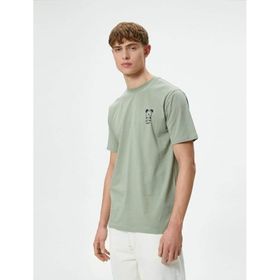 Koton 4SAM10050HK Yeşil Erkek T-shirt