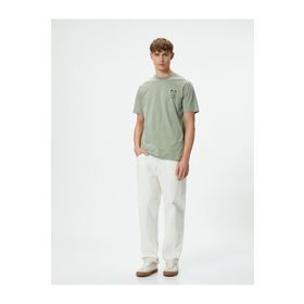 Koton 4SAM10050HK Yeşil Erkek T-shirt