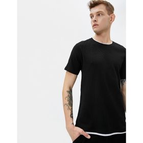 Koton 4SAM10065HK Siyah Erkek T-Shirt
