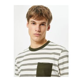 Koton 4SAM10083HK Bisiklet Yaka Erkek T-shirt