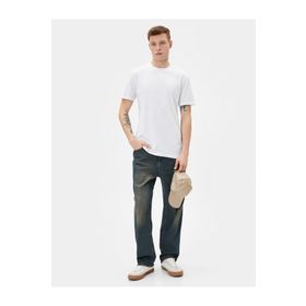 Koton 4SAM10085HK Beyaz Erkek T-Shirt