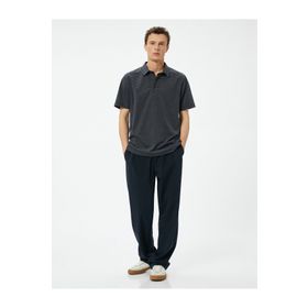 Koton 4SAM10093MK Siyah Erkek T-shirt