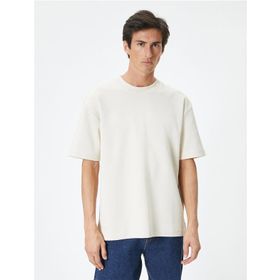 Koton 4SAM10113MK 047 Antrasit Pamuk Jersey Kısa Kollu Polo Yaka Basic Erkek T-shirt