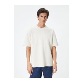 Koton 4SAM10113MK 047 Antrasit Pamuk Jersey Kısa Kollu Polo Yaka Basic Erkek T-shirt