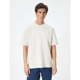 Koton 4SAM10113MK 047 Antrasit Pamuk Jersey Kısa Kollu Polo Yaka Basic Erkek T-shirt