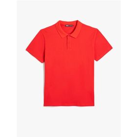 Koton 4SAM10113MK 401 Kırmızı Polo Yaka Basic Erkek T-shirt