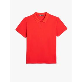 Koton 4SAM10113MK 401 Kırmızı Polo Yaka Basic Erkek T-shirt