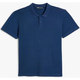 Koton 4SAM10113MK 716 Lacivert Pamuk Jersey Kısa Kollu Polo Yaka Basic Erkek T-shirt