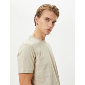 Koton 4SAM10160HK Bej Erkek T-shirt