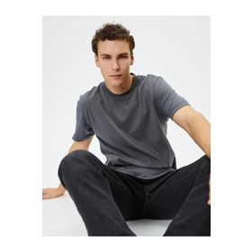 Koton 4SAM10160HK Siyah Erkek T-shirt