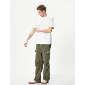 Koton 4SAM10271HK 010 Ekru Pamuk Jersey Kısa Kollu Basic Erkek T-shirt