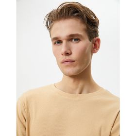 Koton 4SAM10272HK Bej Erkek T-shirt