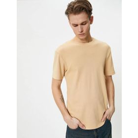 Koton 4SAM10272HK Bej Erkek T-shirt