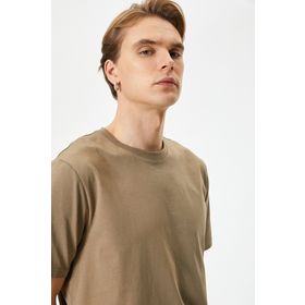 Koton 4SAM10281HK Lacivert Basic Erkek T-shirt