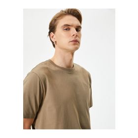 Koton 4SAM10281HK Siyah Basic Bisiklet Yaka Erkek T-shirt