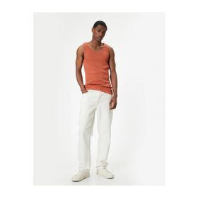 Koton 4SAM30018MK 214 Turuncu Jersey Kolsuz Erkek T-shirt