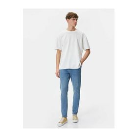 Koton 4SAM40001ND Açık İndigo Erkek Jean Pantolon