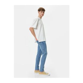Koton 4SAM40001ND Açık İndigo Erkek Jean Pantolon