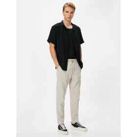 Koton 4SAM40003HW Bej Kanvas Erkek Pantolon