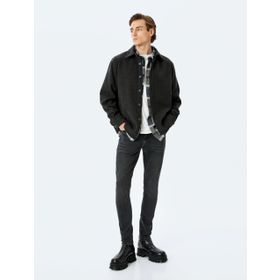 Koton 4SAM40003ND 999 Siyah Denim Pamuk Erkek Pantolon