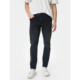 Koton 4SAM40003ND Siyah Erkek Jean Pantolon