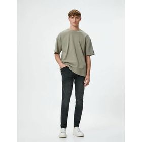 Koton 4SAM40005ND Siyah Erkek Jean Pantolon
