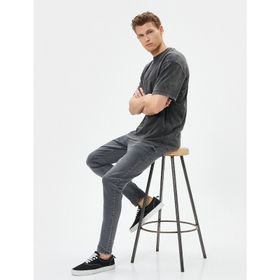 Koton 4SAM40007ND Siyah Erkek Jean Pantolon