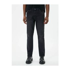 Koton 4SAM40013ND Brad Siyah Erkek Jean Pantolon